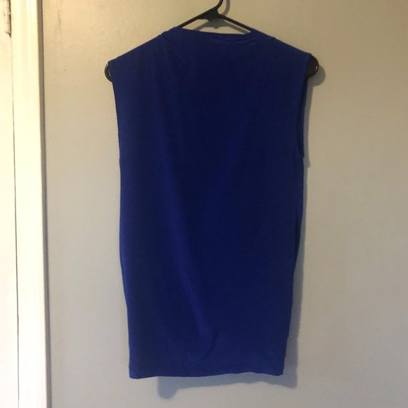 Beautiful Royal Blue Silk Blouse - Picture 3 of 5